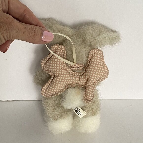 Boyds Bears Lil Peach Bunny Rabbit Gingham Wings Archive Collection Ornament - Picture 8 of 10
